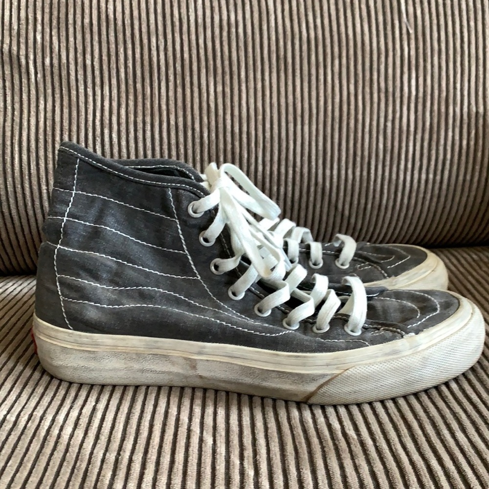 Vans Sk8-Hi Gray Canvas Women’s Size 8